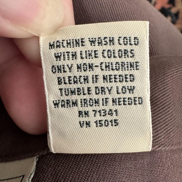 L.L.Bean Skirt Womens 10 Brown A-Line Midi Twill Tencel Lyocell NEW Modest - Picture 5 of 8